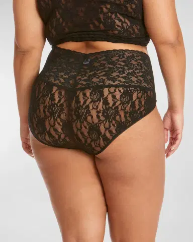 Hanky Panky Plus Size Floral Lace V-Kini Briefs | Thumbnail 2 Hanky Panky Plus Size Floral Lace V-Kini Briefs | Thumbnail 2