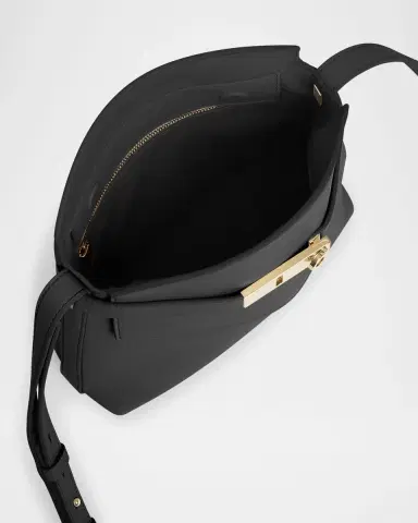 Ferragamo Hug Leather Messenger Crossbody Bag | Thumbnail 4 Ferragamo Hug Leather Messenger Crossbody Bag | Thumbnail 4