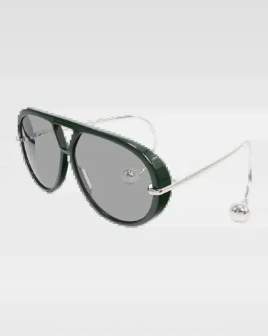 Bottega Veneta Geometric Acetate & Metal Alloy Aviator Sunglasses | Thumbnail 2 Bottega Veneta Geometric Acetate & Metal Alloy Aviator Sunglasses | Thumbnail 2