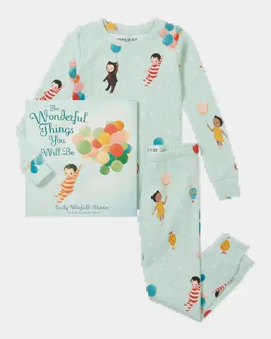 Books To Bed Kid's Emily Windfield Martin's The Wonderful Things You Will Be Book & Pajama Set, Size 2 | Thumbnail 2 Books To Bed Kid's Emily Windfield Martin's The Wonderful Things You Will Be Book & Pajama Set, Size 2 | Thumbnail 2