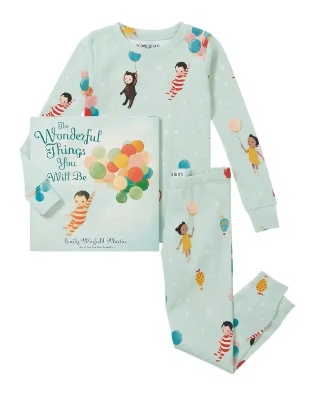 Kid's Emily Windfield Martin's The Wonderful Things You Will Be Book & Pajama Set, Size 2