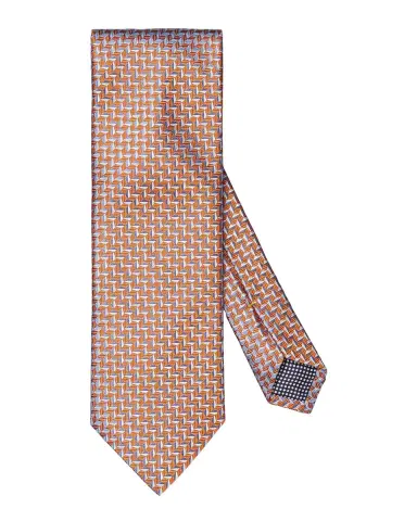 Eton Men's Geometric Woven Silk Tie | Thumbnail 3 Eton Men's Geometric Woven Silk Tie | Thumbnail 3