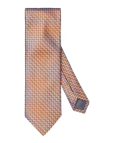 Eton Men's Geometric Woven Silk Tie | Thumbnail 1 Eton Men's Geometric Woven Silk Tie | Thumbnail 1