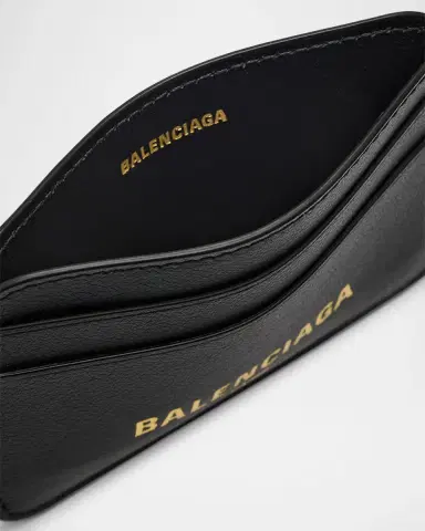 Balenciaga Cash 2.0 Leather Card Holder | Thumbnail 2