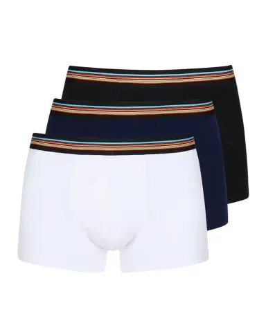 Paul Smith Men's Signature Stripe Waistband 3-Pack Boxer Briefs | Thumbnail 1 Paul Smith Men's Signature Stripe Waistband 3-Pack Boxer Briefs | Thumbnail 1