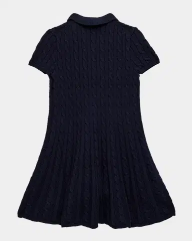 Polo Ralph Lauren Girl 's Cable Knit Sweater Dress | Thumbnail 2
