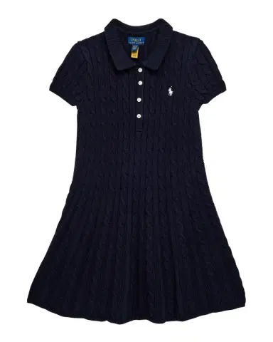 Polo Ralph Lauren Girl 's Cable Knit Sweater Dress | Thumbnail 1