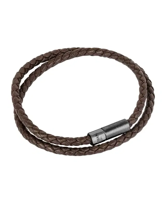 Men 's Pop Rigato Leather Bracelet