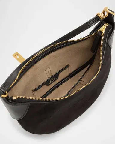 Polo Ralph Lauren Polo ID Suede Mini Shoulder Bag | Thumbnail 4 Polo Ralph Lauren Polo ID Suede Mini Shoulder Bag | Thumbnail 4