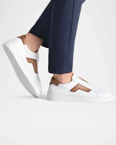 Magnanni Men's Phoenix Leather Slip-On Sneakers | Thumbnail 2 Magnanni Men's Phoenix Leather Slip-On Sneakers | Thumbnail 2