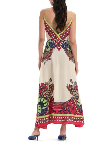 La DoubleJ Crêpe De Chine Turn Around Dress | Thumbnail 5