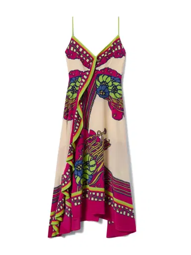 La DoubleJ Crêpe De Chine Turn Around Dress | Thumbnail 1
