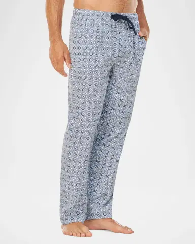 Majestic International Men's Cotton Grecian-Print Lounge Pants | Thumbnail 2 Majestic International Men's Cotton Grecian-Print Lounge Pants | Thumbnail 2