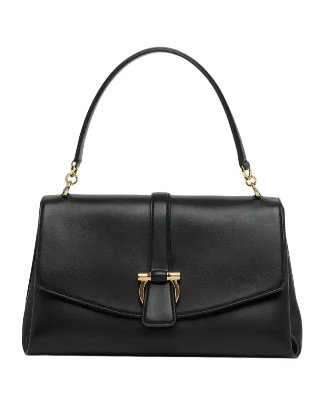 Medium Leather Top-Handle Bag