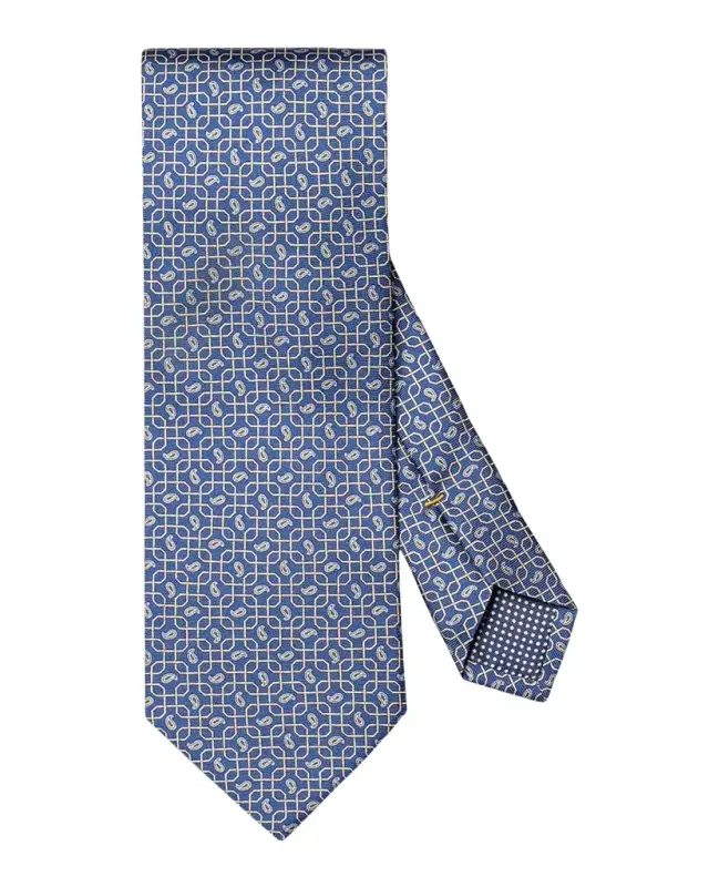 Men 's Paisley Print Silk Tie
