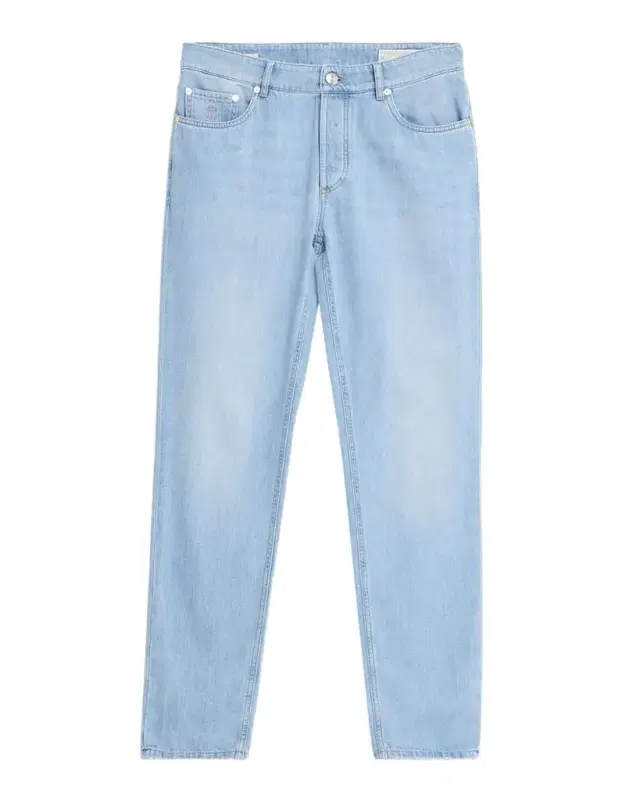 Brunello Cucinelli Men 's Light-Wash Denim Tapered-Leg Jeans