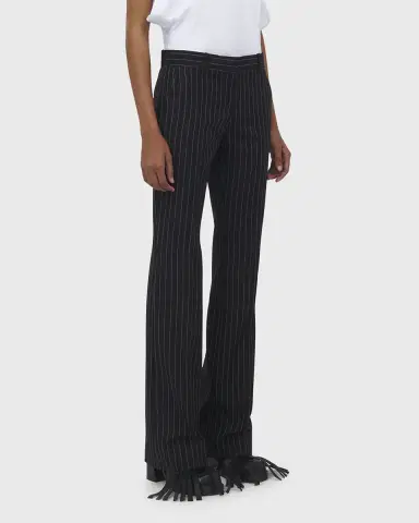Alexander McQueen High-Rise Pinstripe Flared Trousers | Thumbnail 4