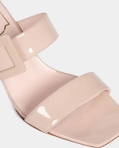 Roger Vivier 60mm Belle Vivier Patent Leather Wedge Mule Sandals | Thumbnail 3