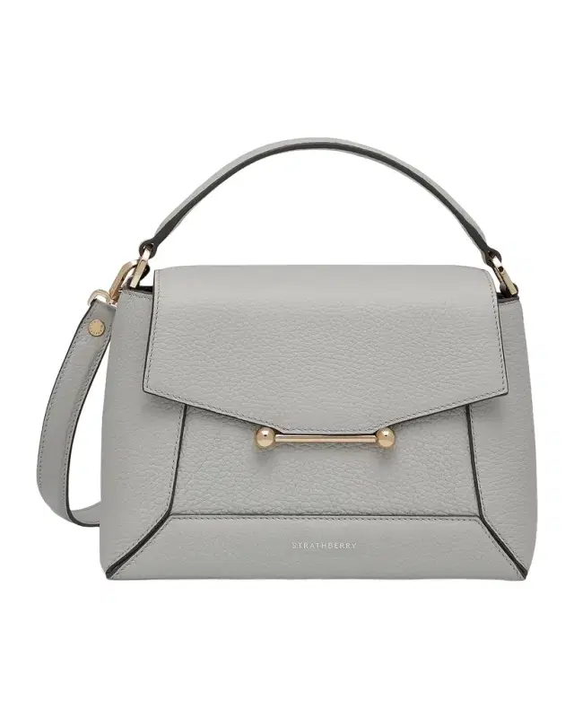 STRATHBERRY Mosaic Grain Leather Top-Handle Bag