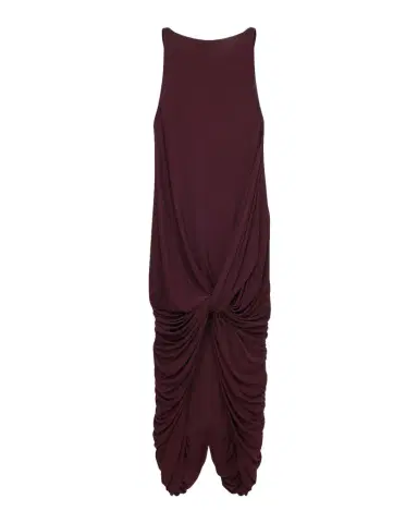 Loewe Sleeveless Draped Jersey Asymmetric Dress | Thumbnail 1