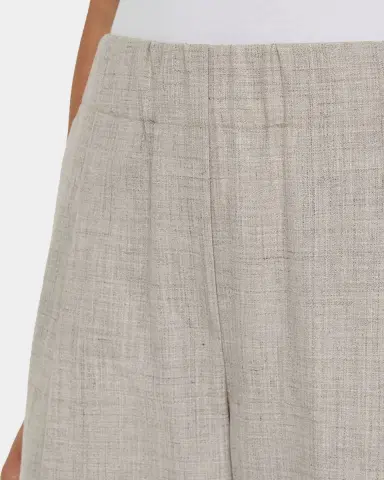 Lafayette 148 New York Astor Pleated Wide-Leg Melange Pants | Thumbnail 5