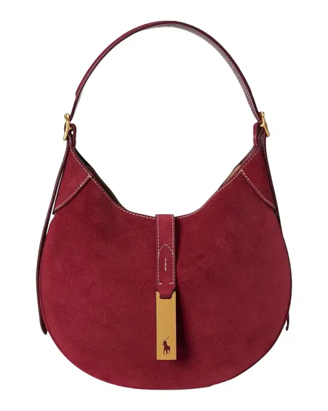 Polo Ralph Lauren Polo ID Suede Small Shoulder Bag