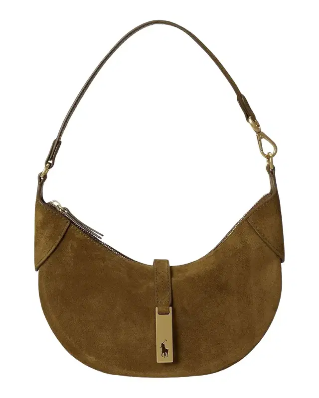 Polo Ralph Lauren Polo ID Suede Mini Shoulder Bag