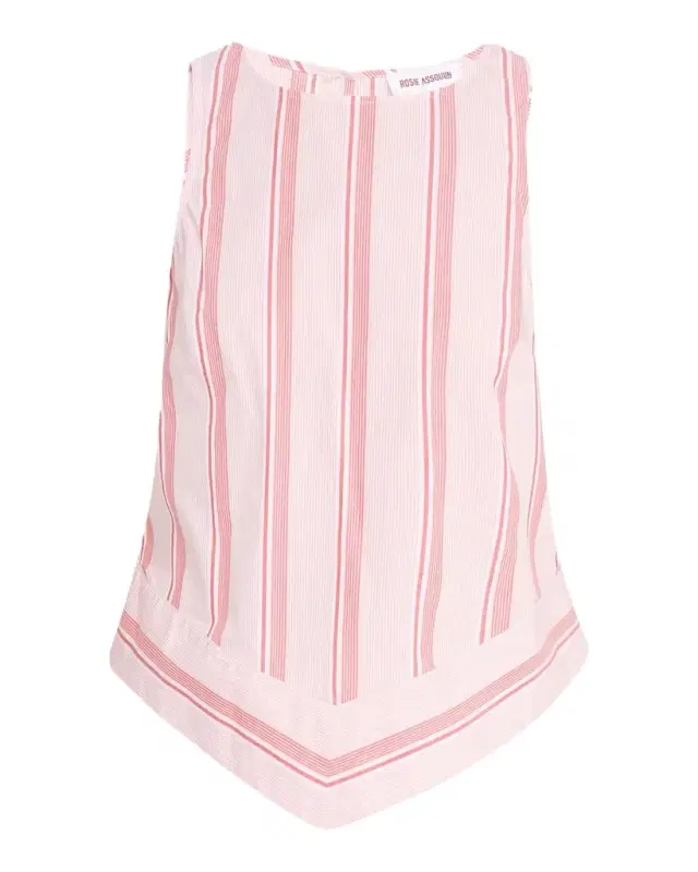 Striped Sleeveless Chevron Top