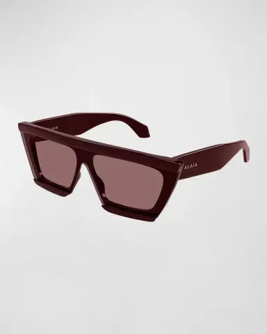 Alaïa D-Frame 70mm Acetate Mask Sunglasses | Thumbnail 2