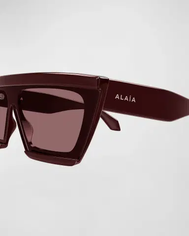 Alaïa D-Frame 70mm Acetate Mask Sunglasses | Thumbnail 3