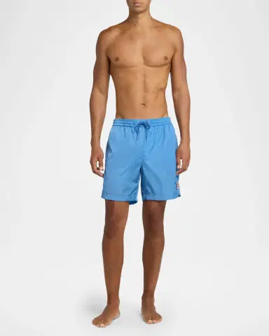 Moncler en's Logo Patch Swim Shorts | Thumbnail 2