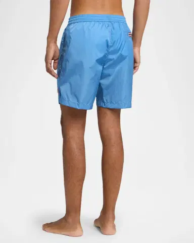 Moncler en's Logo Patch Swim Shorts | Thumbnail 3