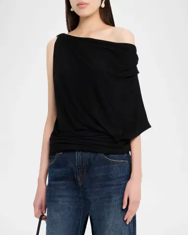 A.L.C. Emi Gathered Asymmetric Top | Thumbnail 4 A.L.C. Emi Gathered Asymmetric Top | Thumbnail 4
