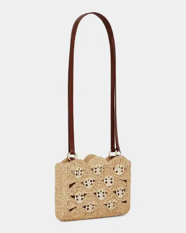 Rabanne 1969 Nano Raffia Shoulder Bag | Thumbnail 4 Rabanne 1969 Nano Raffia Shoulder Bag | Thumbnail 4