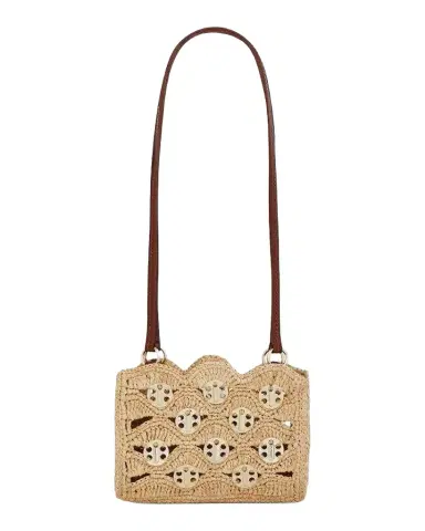 Rabanne 1969 Nano Raffia Shoulder Bag | Thumbnail 1 Rabanne 1969 Nano Raffia Shoulder Bag | Thumbnail 1