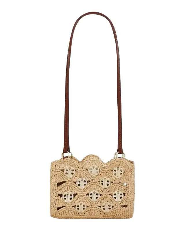 1969 Nano Raffia Shoulder Bag
