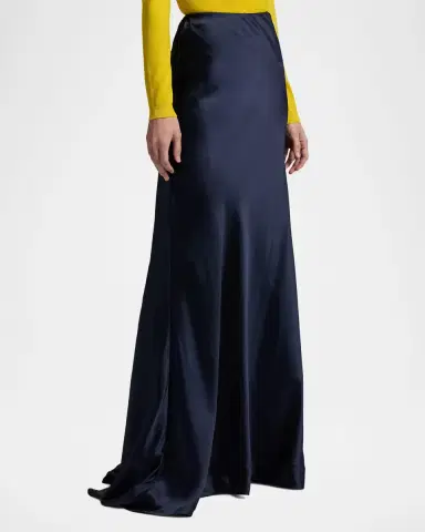Ralph Lauren Collection Masina Stretch Satin Maxi Skirt | Thumbnail 5 Ralph Lauren Collection Masina Stretch Satin Maxi Skirt | Thumbnail 5