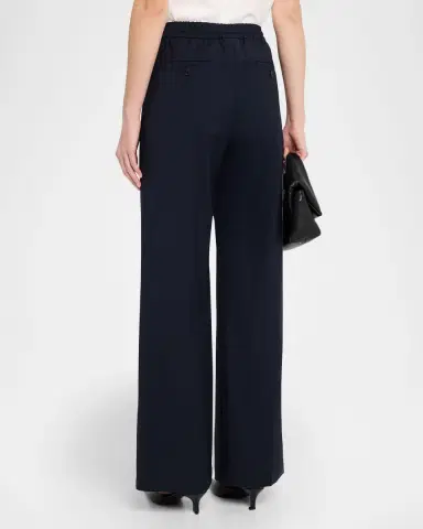 Weekend Max Mara Straight-Leg Stretch Wool Trousers | Thumbnail 3