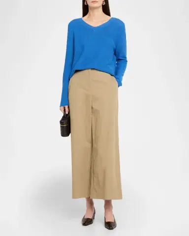 Weekend Max Mara Cropped Wide-Leg Gabardine Pants | Thumbnail 2 Weekend Max Mara Cropped Wide-Leg Gabardine Pants | Thumbnail 2