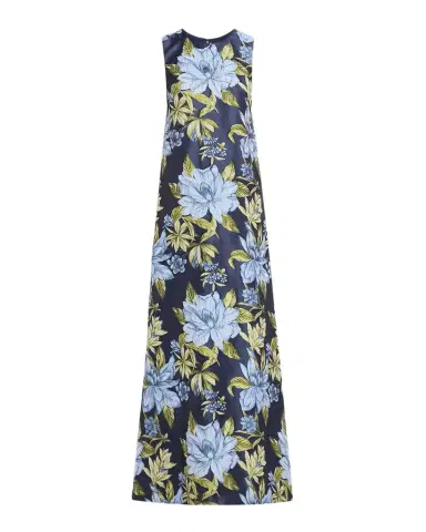 Aidan Mattox Sleeveless Beaded Floral Jacquard Gown | Thumbnail 1