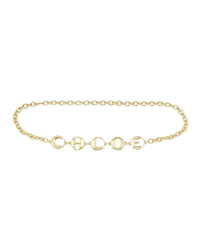 Chloe Logo Script Jewelry Belt