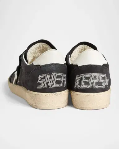 Golden Goose Ball Star Mixed Leather Low-Top Sneakers | Thumbnail 2 Golden Goose Ball Star Mixed Leather Low-Top Sneakers | Thumbnail 2