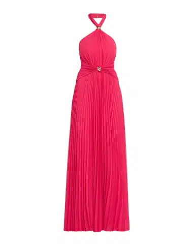 Aidan Mattox Pleated Chiffon Halter Gown | Thumbnail 1 Aidan Mattox Pleated Chiffon Halter Gown | Thumbnail 1