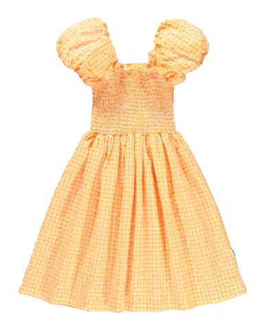 Molo Girl's Cherisla Puff-Sleeve Organic Cotton Dress | Thumbnail 1