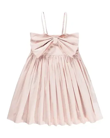 Molo Girl's Caysi Bow-Embellished Cotton Dress | Thumbnail 1
