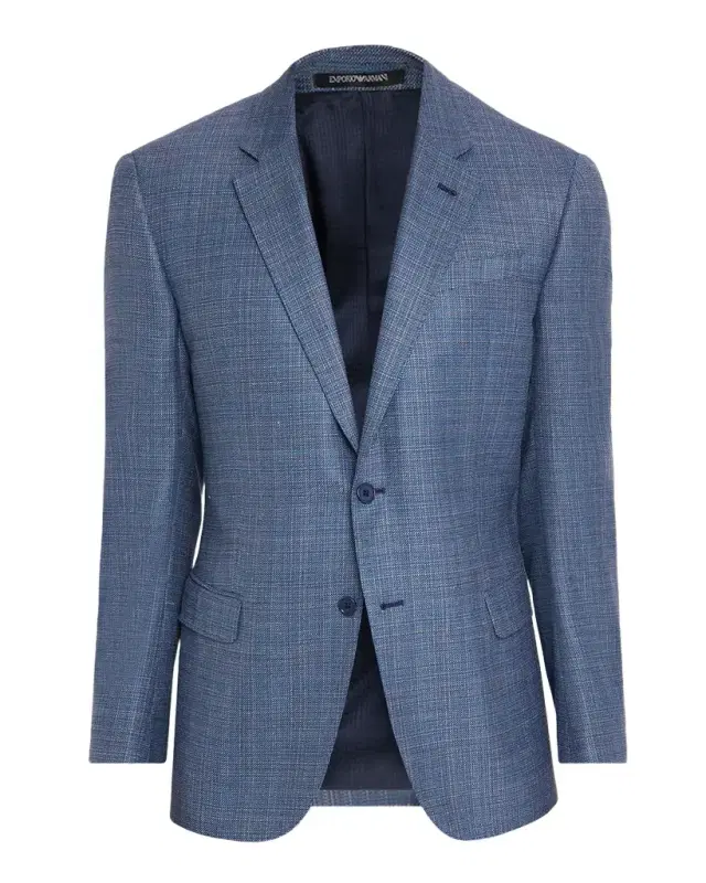 Men's Micro Check Wool-Blend Sport Coat