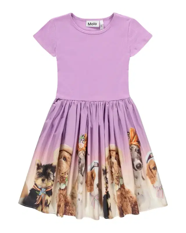 Girl 's Cissa Short-Sleeved Organic Cotton Dress