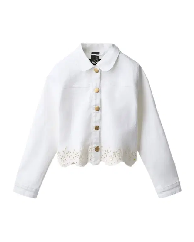 Molo Girl 's Helene Embroidered Denim Jacket