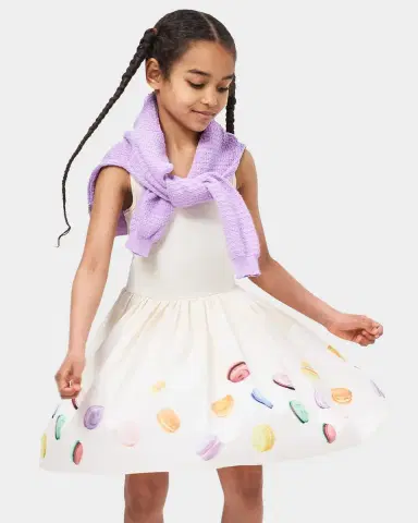 Molo Girl's Cassandra Sleeveless Fit & Flare Dress | Thumbnail 4 Molo Girl's Cassandra Sleeveless Fit & Flare Dress | Thumbnail 4