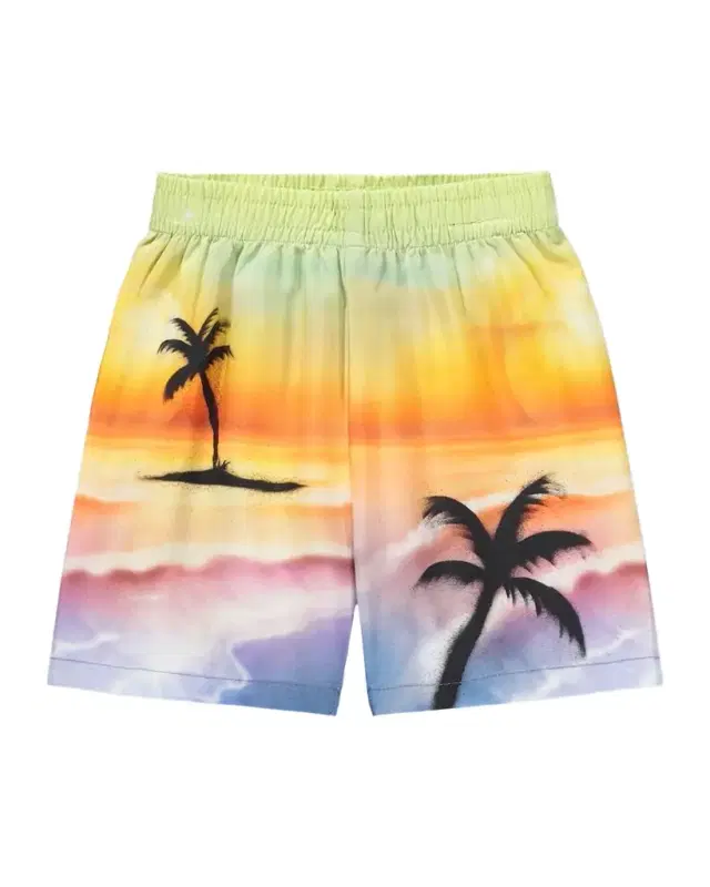 Boy 's Solar Palm Tree Shorts, Size -2